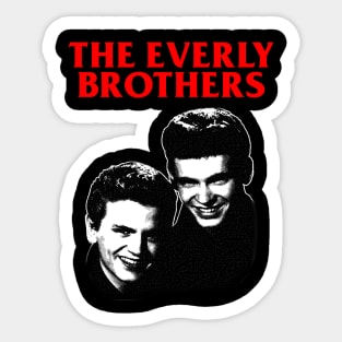 The Everly Brothers - Engraving Sticker